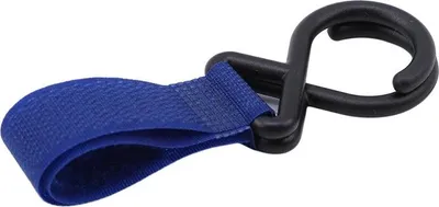 Produktbild von Einkaufshakenhalter, Kletthaken für Kinderwagentasche, Marineblau