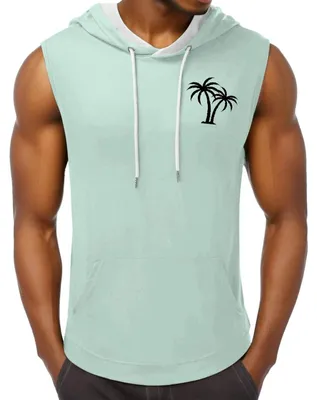 Produktbild von Sommerliches Tanktop mit Kapuze und Kokosnussmuster