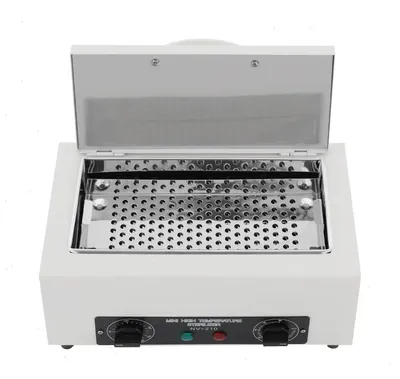 Produktbild von Sterilisator für Nagelwerkzeuge - Heißluftsterilisator - 300 W - 2 l - 50–220 °C einstellbar - Timer 0–60 Min - 31×20,5×17,5 cm - Weiß
