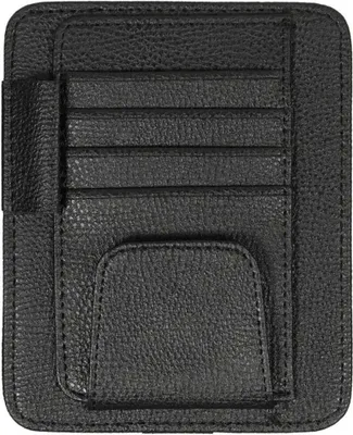 Produktbild von Sonnenbrillenhalter Auto Brillenhalter universal Halter Kartenfach Sonnenblende, Farbe:Schwarz
