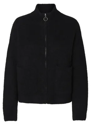 Immagine prodotto di Maglione con zip integrale Selected Sia, nero, XS, donna, nero, XS