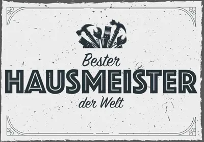 Produktbild von vianmo Holzschild 30x40 cm Bester Hausmeister der Welt Beruf Arbeit