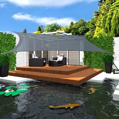 Produktbild von Famanu Sonnensegel Rechteckig - Wasserabweisend - 90% UV-Schutz
