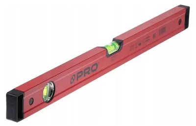 PRO Wasserwaage 150 cm Aluminiumprofil mit Easy Read Libelle Rot
