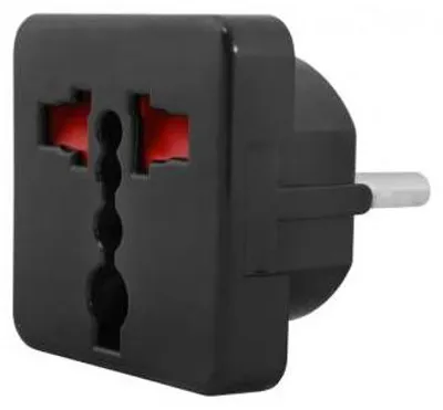 Image de Lamex LX6090CZ Adaptateur de voyage UK vers UE noir