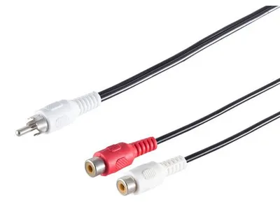 Produktbild von Cinchstecker/ 2 Cinchkupplung, 0,2m