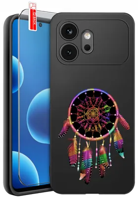 Productafbeelding van Beschermhoezen voor de Honor 600 – Designs | Mat siliconen hoesje + 9H glas