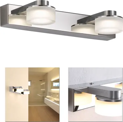 Produktbild von LED Wandleuchte 2flg Wandlampe Badleuchte modern