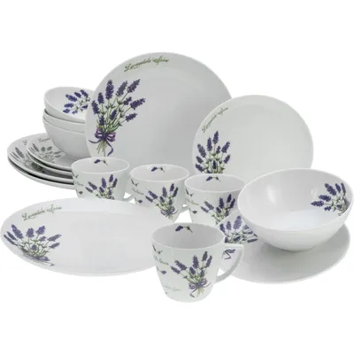 Obrázok produktu pre CreaTable, 25873, Home Lavender, kombinovaná sada 16 dielov, porcelán