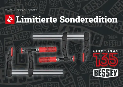 Produktbild von Bessey Jubiläumsset 2x Tempergusszwinge