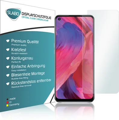 Produktbild von 4x Slabo Displayschutzfolie für OPPO A54 5G KLAR "Crystal Clear" (verkleinerte Folien) Displayfolie Schutzfolie Folie