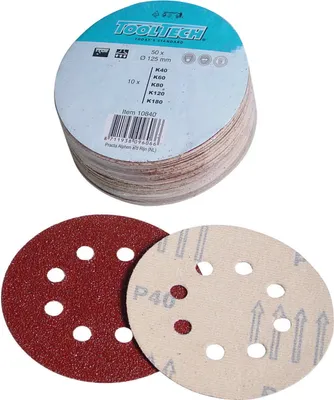 Obrázek produktu pro Chilitec 20235 Brusné kotouče Ø125mm "Pro-XL", 50 ks, 8 otvorů na suchý zip