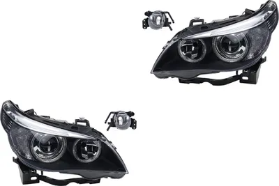 Produktbild von Johns, Scheinwerfer Satz passend für BMW 5er E60 E61 01/05-03/07 Xenon D2S H7 + Nebels. 63176920703 63176910791 6910791 6920703 63176920704 6317691079