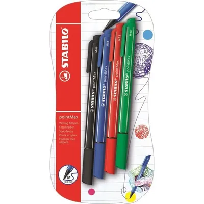 Produktbild von STABILO pointMax Fineliner – 4er-Pack