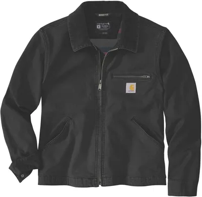 Produktbild von Carhartt Relaxed Fit Duck Detroit Jacke, Farbe:schwarz, Größe:L