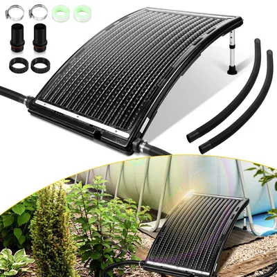 Immagine prodotto di Jopassy collettore solare riscaldatore solare piscina riscaldatore solare piscina sistema solare acqua calda giardino doccia 110 x 69 x 14 cm per piscina