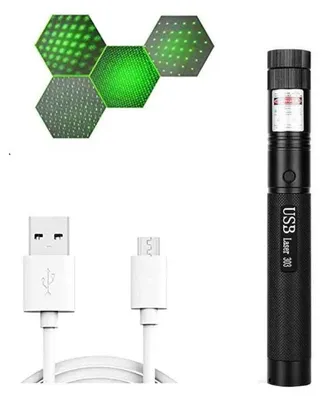 Produktbild von Grüner Laserpointer – Laser303 – 532 nm – 16 km Reichweite – Wiederaufladbar – Momentanschalter