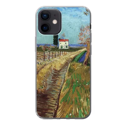 Produktbild von MuchoWow® Handyhülle Schutzhülle Hülle für iPhone 12 Weg durch ein Weidenfeld - Vincent van Gogh Silikon Softcase Handy Hülle - Schutzhülle