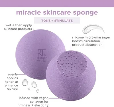 Zdjęcie produktu dla Real Techniques Miracle Skincare Sponge Gąbka do makijażu