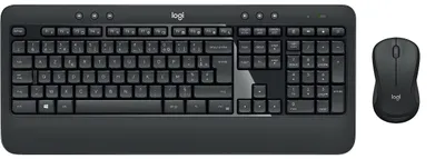 Produktbild von Logitech MK540 Advanced, Kabellos, RF Wireless, Membran Key Switch, AZERTY, Schwarz, Maus enthalten