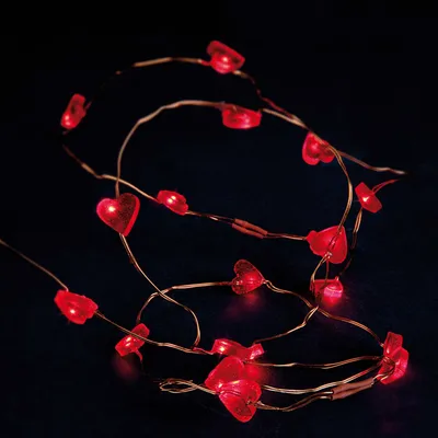 Produktbild von Lichterkette LED Motiv Herz Love 20 LEDs Deko Beleuchtung Party Batterie Licht