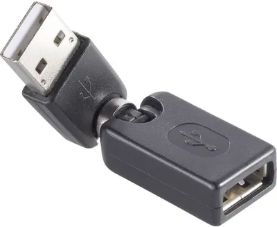 Produktbild von Renkforce USB 2.0 Adapter [1x USB 2.0 Stecker A - 1x USB 2.0 Buchse A] vergoldete Steckkontakte
