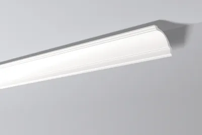 Immagine prodotto di Cornice a soffitto NMC GP NOMASTYL Noel Marquet Battiscopa decorativo Battiscopa decorativo moderno colore bianco 2 m