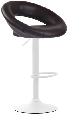 Produktbild von Barhocker Olinda Kunstleder weiß braun