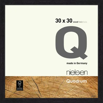 Obrázek produktu pro Dřevěný rám Nielsen Quadrum 30x30 cm havraní černá
