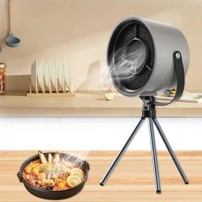 Obrázek produktu pro Přenosná mini digestoř pro domácnost a kempování – USB kuchyňská digestoř pro grilování a vaření