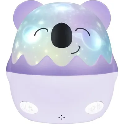Obrázek produktu pro Hudební noční světlo Koala, bezdrátové, 360° projekce, 13 filmů, 8 melodií, USB-C baterie, s dálkovým ovládáním