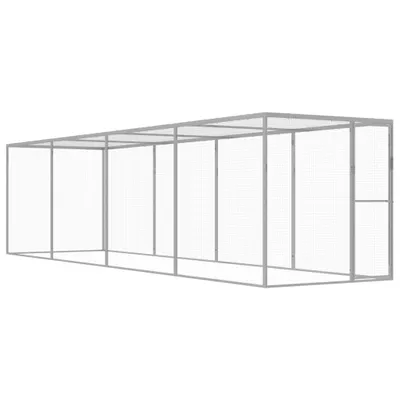 Immagine prodotto di vidaXL Gabbia per gatti 6x1,5x1,5 m Acciaio zincato
