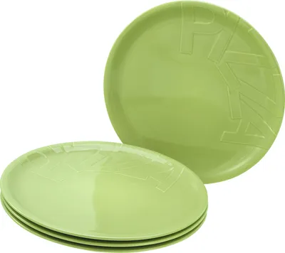 Produktbild von CreaTable, 21670, Gourmet Grün, Pizzateller 4-tlg, Porzellan