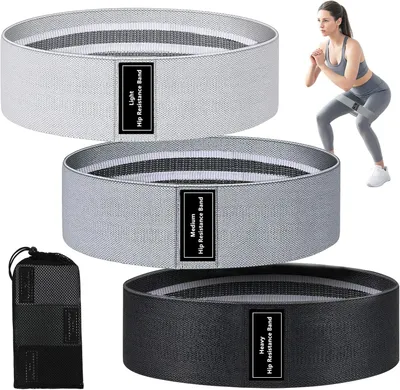 Obrázok produktu pre Sada posilňovacích pásem 3 elastické odporové pásy, pre silový tréning