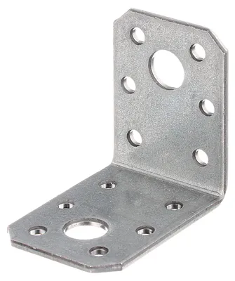 Zdjęcie produktu dla Alberts 835408 Łącznik kątowy, ocynkowany metodą Sendzimira, 50 x 50 x 35 mm, zestaw 50 sztuk