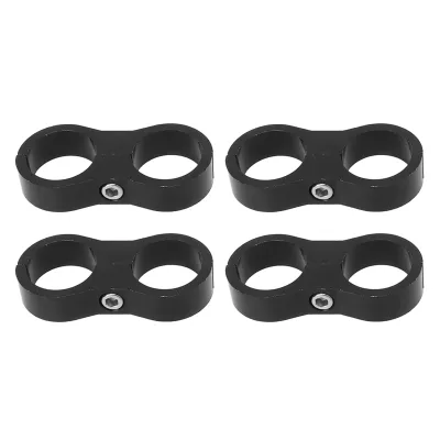 Produktbild von Kraftstoffleitung Montageklemme,Aluminium-Legierung Fitting Adapter Klemmen,Kraftstoffleitung Rohr Montageklemmen,Schlauch Separator Kraftstoffleitung Montageklemmen,Schlauch Separator Klemme,Schwarz Kraftstoffleitung Montageklemme