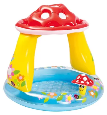 Immagine prodotto di Piscina gonfiabile a forma di fungo, dimensioni 102 cm x 89 cm, per divertimento estivo