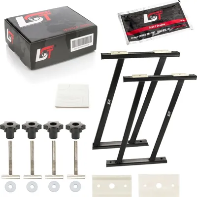 Produktbild von 2x Schienen mit Schrauben Multiflexboard Konsolen Unterlage Set für VW T5 6 V VI