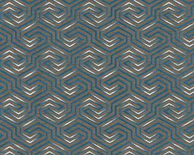 Imagen del producto de EDEM 84114BR92 Papel pintado gráfico y acentos metálicos marrón gris-cuarzo 10,65 m2