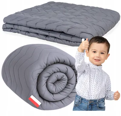 Obrázek produktu pro Letní přikrývka, 90x120 cm, prošívaná, lehká, šedá