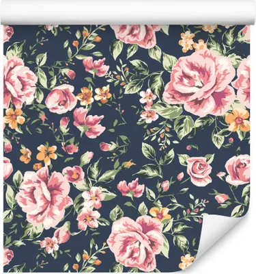 Produktbild von 10m VLIES TAPETE Rolle Blumen Blätter Rosen Pflanzen Natur Flora XXL