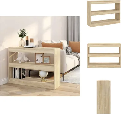 Zdjęcie produktu dla vidaXL Regał/przegroda do pokoju dąb sonoma 100x30x72 cm - Regały i biblioteczki