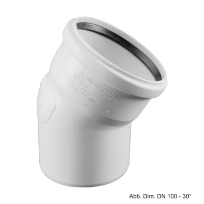 Produktbild von Rehau Schalldämmender Raupiano Plus Bogen DN 50-30°