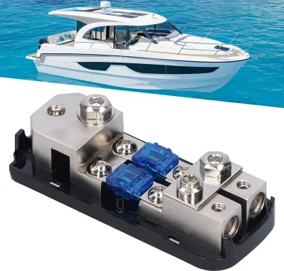Produktbild von 2-Wege-Sicherungshalterkasten 1 In Out Verteilerblock für Auto-Yacht-Boot-Stereo-Audio-Modifikation