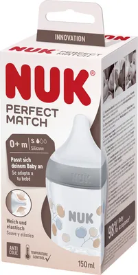 Produktbild von NUK Perfect Match Babyflasche mit Temperaturkontrolle 150 ml