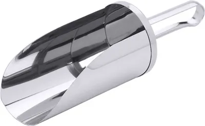 Produktbild von Mehlschaufel, Küchenschaufel, Edelstahl 18/10, Ø5-15 cm wählbar : 0,1 l Variante: 0,1 l