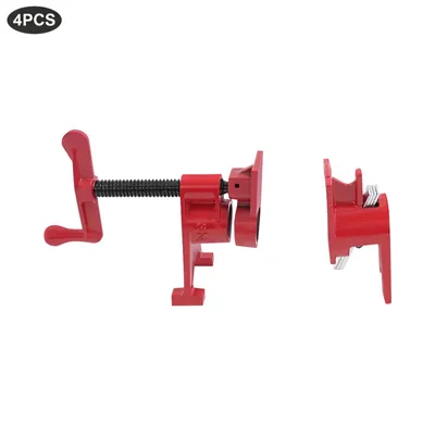 Image de 4 pinces de serrage pour tuyaux de 3/4", colliers de serrage pour tuyaux, colle à bois, colliers de serrage pour le travail du bois