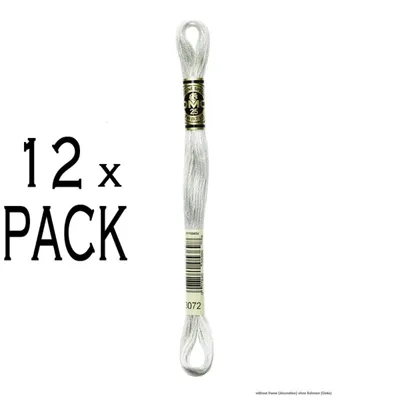 Immagine prodotto di 12x Filo da ricamo DMC Mouline Special 117MC -3072, 6 veli, 8m, PU