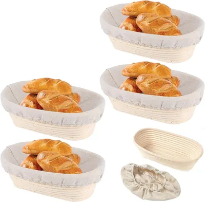 Immagine prodotto di Cesti per lievitazione del pane - Cesti per lievito madre - Per la panificazione - Realizzati in rattan naturale - Dimensioni: 25x15x8,5 cm - Disponibili in vari colori