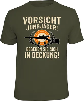 Produktbild von T-Shirt für Jäger und Jungjäger aus 100% Baumwolle, lizenziert mit Echtheitssiegel